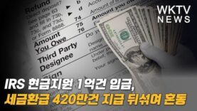 IRS 현금지원 1억건 입금, 세금환급 420만건 지급 뒤섞여 혼동