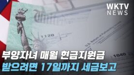 부양자녀 매월 현금지원금 받으려면 17일까지 반드시 세금보고