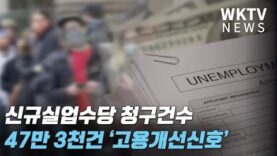 신규실업수당 청구건수 47만 3천건 ‘최저치 또 갱신, 고용개선신호’