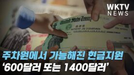 추가 현금지원 주차원에서 가능해졌다 ‘600달러 또는 1400달러’