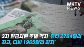 바이든 3차 현금지원 주별 격차 ‘유타 2784달러 최고, 디씨 1965달러 최저’