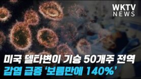 미국 델타변이 기승 50개주 전역 감염 급증 ‘보름만에 140%’