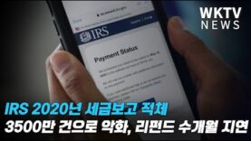 IRS 2020년 세금보고 적체 3500만건으로 악화, 리펀드 수개월 지연
