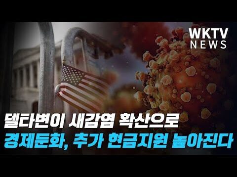 델타변이 새감염 확산으로 경제둔화, 추가 현금지원 높아진다