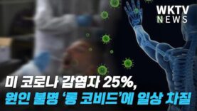 미 코로나 감염자25%, 원인 불명 ‘롱 코비드’에 일상 차질