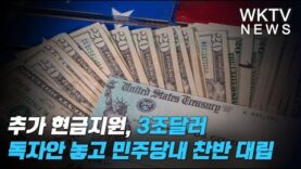 추가 현금지원, 3조달러 독자안 놓고 민주당내 찬반 대립