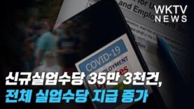 신규실업수당 35만 3천건, 전체 실업수당 지급 증가