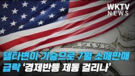 델타변이 기승으로 7월 소매판매 급락 ‘경제반등 제동 걸리나’