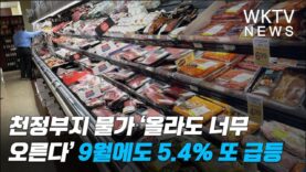 천정부지 물가 ‘올라도 너무 오른다’ 9월에도 5.4% 또 급등