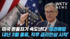 미국 돈줄죄기 속도낸다 ‘채권매입 내년 3월 종료, 직후 금리인상 시작’