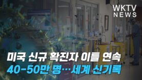 미국 신규 확진자 이틀 연속 40-50만명…세계 신기록