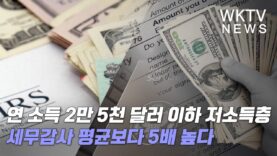 연 소득 2만 5천 달러 이하 저소득층 세무감사 평균보다 5배 높다