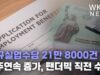 신규실업수당 21만 8000건 ‘3주연속 증가, 팬더믹 직전 수준’