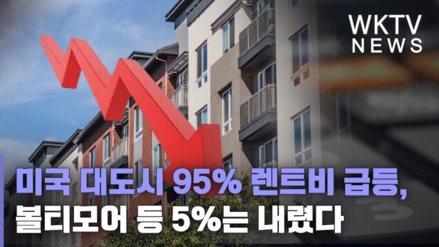 미국 대도시 95% 렌트비 급등, 볼티모어 등 5%는 내렸다