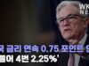 미국 금리 연속 0.75 포인트 인상 ‘올들어 4번 2.25%’