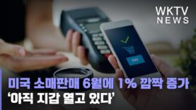 미국 소매판매 6월에 1% 깜짝 증가 ‘아직 지갑 열고 있다’