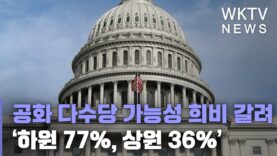 공화 다수당 가능성 희비 갈려 ‘하원 77%, 상원 36%’