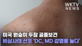 미국 원숭이 두창 공중보건 비상사태 선포 ‘DC, MD 감염률 높다’