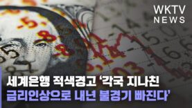 세계은행 적색경고 ‘각국 지나친 금리인상으로 내년 불경기 빠진다’