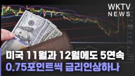 미국 11월과 12월에도 5연속 0.75포인트씩 금리인상하나