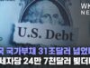 미국 국가부채 31조달러 넘었다 ‘납세자당 24만 7천달러 빚더미’