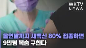 올연말까지 새백신 80% 접종하면 9만명 목숨 구한다