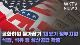 공화하원 물가잡기 ‘퍼붓기 정부지원 삭감, 석유 등 생산공급 확충’