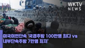 미국이민단속 ‘국경추방 100만명 최다 vs 내부단속추방 7만명 최저’