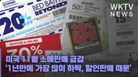 미국 11월 소매판매 급감 ‘1년만에 가장 많이 하락, 할인판매 때문’