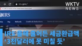 IRS 올해 세금환급액 전년보다 줄어든다 ‘3천달러에 못 미칠 듯’