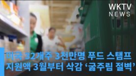 미국 32개주 3천만명 푸드 스탬프 지원액 3월부터 삭감된다 ‘굶주림 절벽’