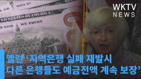 옐런 ‘지역은행 실패 재발시 다른 은행들도 예금전액 계속 보장한다’