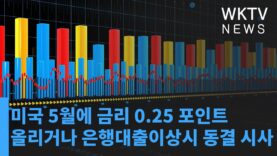 미국 5월에 금리 0 25 포인트 올리거나 은행대출이상시 동결 시사