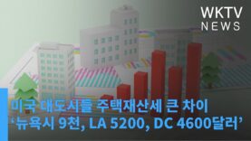 미국 대도시들 주택재산세 큰 차이 ‘뉴욕시 9천달러, LA 5200달러, DC 4600달러’