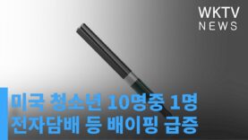 미국 청소년 10명중 1명 전자담배 등 배이핑 급증