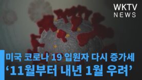 미국 코로나 19 입원자 다시 증가세 ‘11월부터 내년 1월 우려’