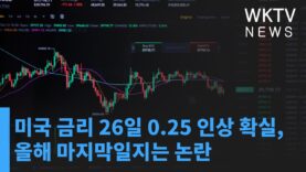 미국 금리 26일 0.25 인상 확실, 올해 마지막일지는 논란