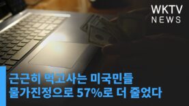 근근히 먹고사는 미국민들 물가진정으로 57%로 더 줄었다