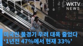 미국민 불경기 우려 대폭 줄었다 ‘1년전 47%에서 현재 33%’