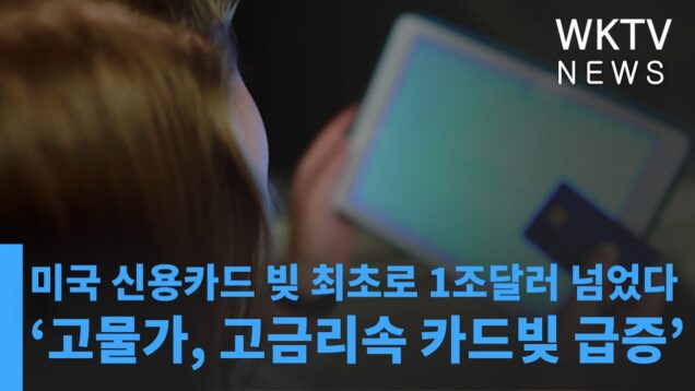 미국 신용카드 빚 최초로 1조달러 넘었다 ‘고물가, 고금리속 카드빚 급증’