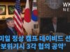 한미일 정상 캠프 데이비드 선언 ‘안보위기시 3각 협의 공약’