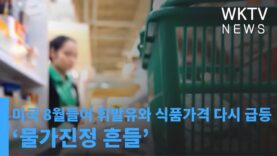 미국 8월들어 휘발유와 식품가격 다시 급등 ‘물가진정 흔들’