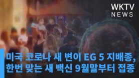 미국 코로나 새 변이 EG 5 지배종, 한번 맞는 새 백신 9월말부터 접종
