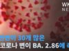 돌연변이 30개 많은 새 코로나 변이 BA 2.86에 촉각