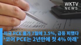 미국 PCE 물가 7월에 3.5%, 급등 피했다 ‘코어 PCE는 2년만에 첫 4% 아래’