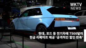 현대, 포드 등 전기차에 7500달러 현금 리베이트 제공 ‘공격적인 할인 판촉’