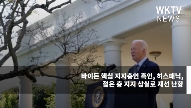 바이든 핵심 지지층인 흑인, 히스패닉, 젊은 층 지지 상실로 재선 난항
