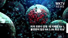 미국 코로나 감염 ‘새 지배종 HV 1, 돌연변이 많은 BA 2 86 확산 비상’