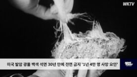 미국 발암 광물 백색 석면 30년 만에 전면 금지 ‘1년 4만 명 사망 요인’