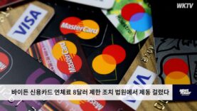 바이든 신용카드 연체료 8달러 제한 조치 법원에서 제동 걸렸다